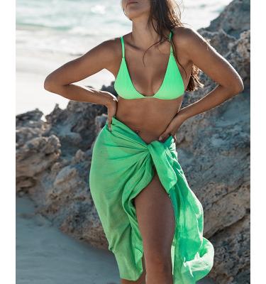 China OEM Design Breathable Women Customized Sarongs Wholesale Beach Wear Canvas Beach Sarongs for sale