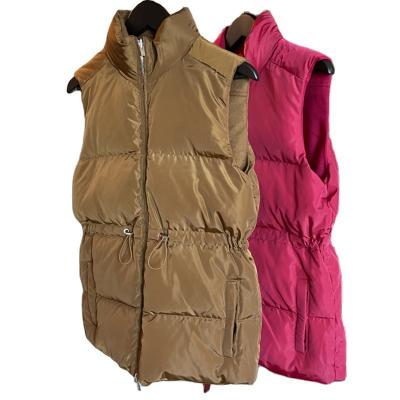 China Rose Red Camel Woman Wither Fabric Zipper Design Breathable Warm Goose Down Jacket Factory Wholesale Price for sale