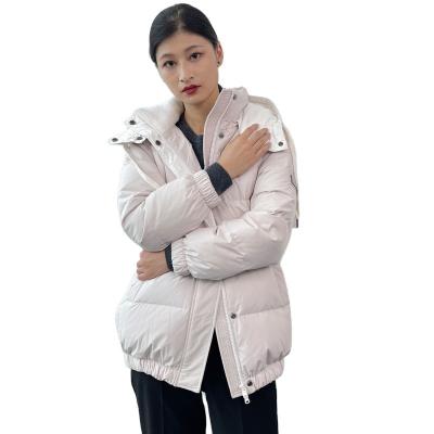 China Factory Breathable Hot Sales Style S/M/L Medium Design With Hooded Windproof Waterproof Goose Down Jacket for sale