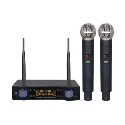 China Wholesale cheap price popular professional UHF karaoke microphone wireless handheld UHF microphone radio for sale