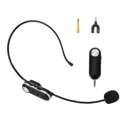 China Hot Sale New Product Popular Professional Headset Microphone UHF Microphone Headset Radio For Teaching Backhand for sale