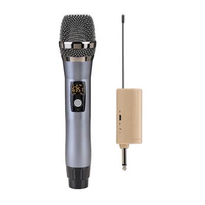 China High Quality Cheap High Quality Handheld Chargeable UHF Professional Karaoke Metal Price Wireless MIC Receiver and Microphone for sale