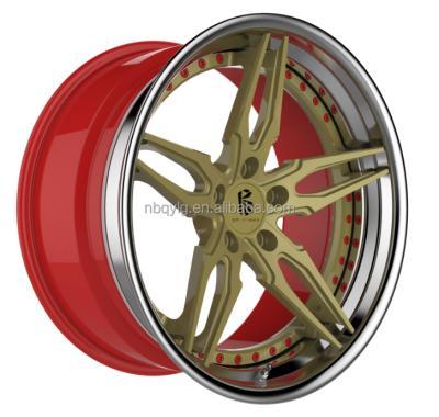 China 3 PCS FORGED WHEEL BR Wheels BR325 Step Lip 3 Pcs Forged Aftermarket Wheel for sale