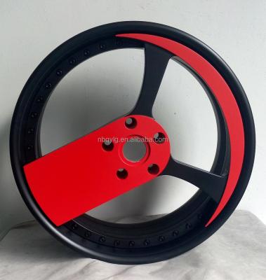 China Three Pcs Spoke Design 3 Forged Aluminum Alloy Wheel for sale