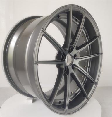 China Matt Gunmetal CONCAVE 2 piece forged wheel for sale