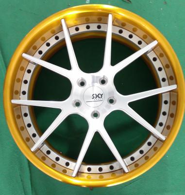 China 3 Piece Forged Aluminum Wheel for sale