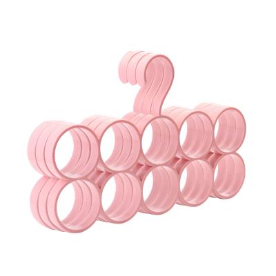 China Unique Design Sturdy Circle Occasional And Durable Non-slip Ring Hanger For Baby Kids Cloth Sock for sale