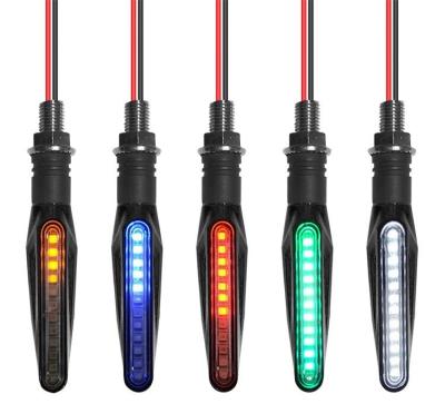 China Installation aw Motorcycle LED Turn Signal Light Turn Signal Light Electric Car Plug and Play 12LED Indicator for sale