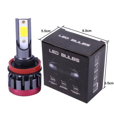 China Aluminum Alloy Hot Sale White High Power LED H7 Bulb 100W Car Fog Light Lamp 6000K Stable Quality Warranty For 1 Year for sale