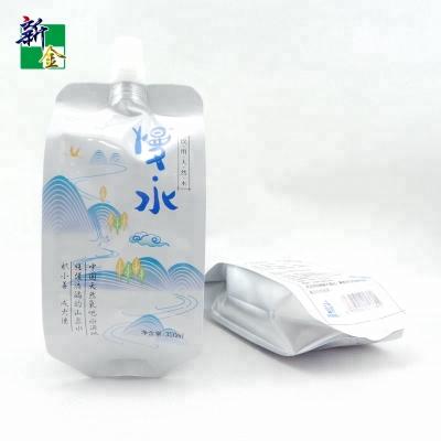 China Recyclable Spout Pouch For Beverage And Beverage Packaging Gusset Bag Food Packaging for sale