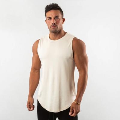 China 2022 QUICK DRY Custom Wholesale Plus Size Men's Cotton Gym Stringer Workout Muscle Vest Bodybuilding Sports Sleeveless Tank Top for sale