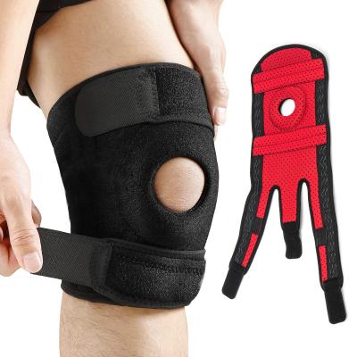 China 10 Amazon Selling Sports Silicone Anti-Slip Tape Knee Pads Spring Support Knee Bar KEY Hot Wave Anti-Skid Support For Men for sale