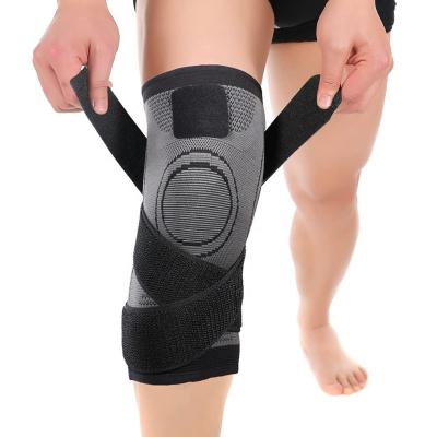 China Factory Wholesale Non-slip/Breathable Knit Professional Sport Fitness Equipment Nylon Knee Brace Keep Warm Knee Pads For Women Men for sale