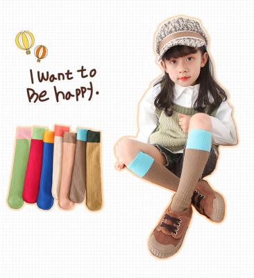 China 2021 New Style Stripe Knee High Sporty Thin Cotton Baby Stockings High Socks for sale