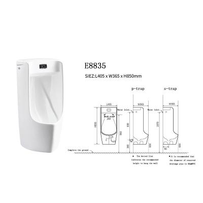 China High Performance Sensor Urinal Wall Hung Automatic Urinals For Sale Wholesales for sale