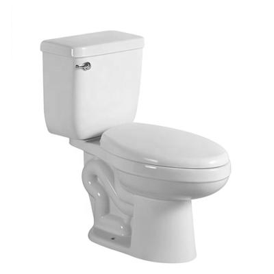 China Double-Flow Factory Directly Sell Automatic Oval Lavatory 720*400*750mm Siphonic Two-Piece Toilet for sale