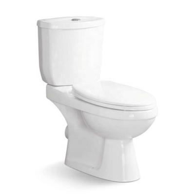 China Double-Flow New Design Best Color Selling Two-Piece Toilet Set White Automatic Toilet Flush Cabinet 630*385*740mm for sale