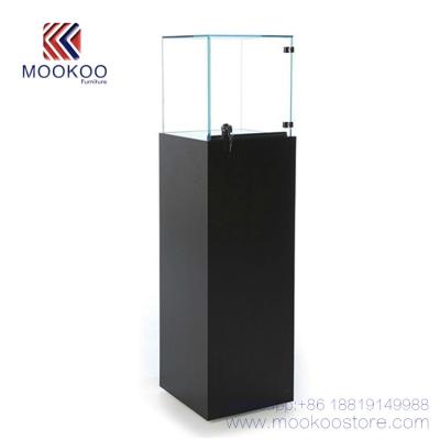 China Retail Store Window Stand Watches Delicate Glass Tower Case Display For Sale for sale