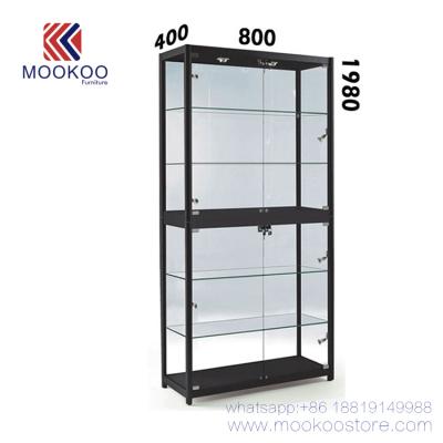 China High End Black Retail Store School Trophy Glass Cabinet Watch Store Display for sale