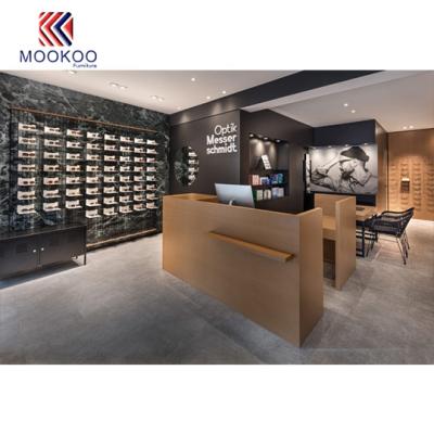 China Retail Shop Customize Optical Counter Display Furniture Store Wall Cabinets Interior Shop Design for sale