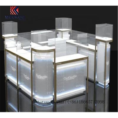 China Attractive Glass Retail Store Jewelry Kiosk for sale