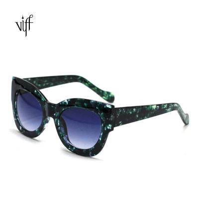 China Cat Eye Cat Eye VIFF Design Your Own Sunglasses HC15033 2021 Vintage Style Big Frame Men's Shield Sunglasses for sale