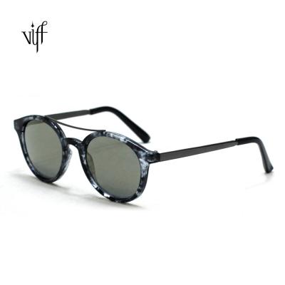 China 2021 Custom Women Tortoiseshell Frame Sunglasses Logo Style Unisex Retro Round Vintage Designer VIFF HP14869 Sunglasses for sale