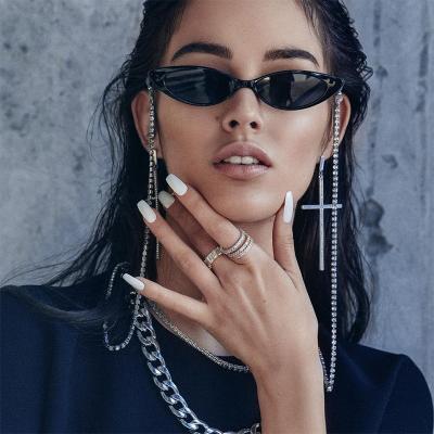 China Hot Sale Pearl Chain Accessories VIFF LH021 Sellers Glasses Sunglasses Chains 18K Gold Plated Rhinestones Tie Bling Decor Glass Hot Sale Chain for sale