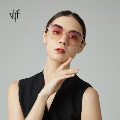 China HM20008 Fashionable Popular High Quality Rectangle VIFF Gradient Sunglasses For Women for sale