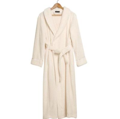 China Wholesale Winter Flannel Sleepwear Long Robe Homewear Warm Bathrobe SHINY QUICK DRY long for women and men for sale