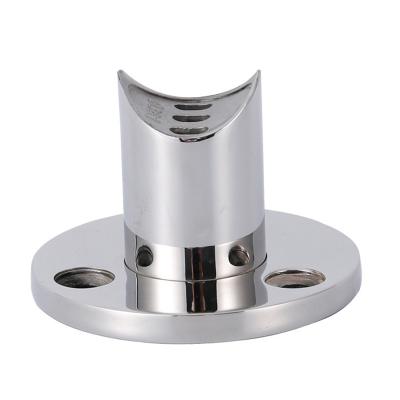 China Connect Pipes Adjustable Connector Glass Tee Round Tube Elbow Stainless Steel Rail Fittings Rail Fittings Balustrade Bracket Wall Bracket Flange Round Rail Base for sale