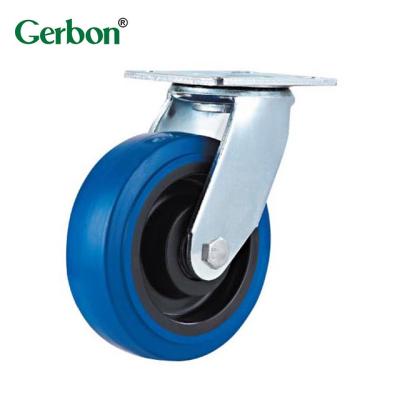 China Rigid Heavy Duty Caster Wheel Swivel Blue Caster Wheel 100/125/150/200mm for sale