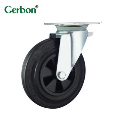 China High Quality Heavy Duty PIVOT Bin Casters 160mm 200mm Swivel Top Trash Plate for sale