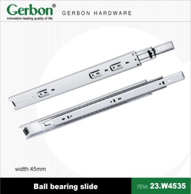 China Modern Slide 45mm Ball Bearing Drawer Slide for sale