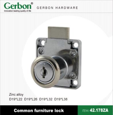 China Modern Zinc Alloy Drawer Lock Cabinet Lock for sale