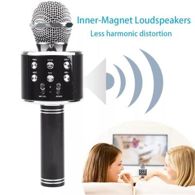 China Handheld Microphone WS858 Blue Tooth Wireless Karaoke For Music Playing Speaker KTV Singing Microphone WS858 for sale