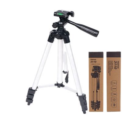 China 3110 / 3120 Video Camera Aluminum Alloy Tripod With 3110 Portable Lightweight Phone Holder 360 Degrees for sale