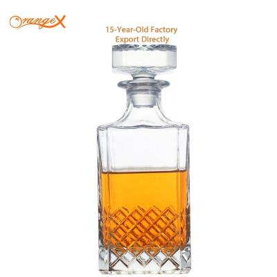 China Na Factory Direct Wholesale Old Fashioned Whiskey Decanter Glass Cosmetic Bottles for sale