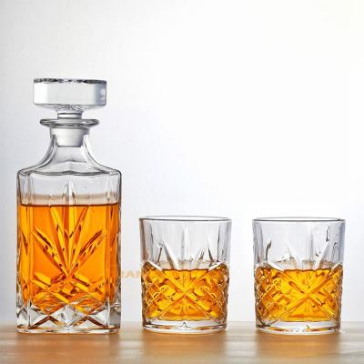 China Hot Selling Na Amazon Whiskey Tumbler Glass Drink Whiskey Glass Decanter for sale