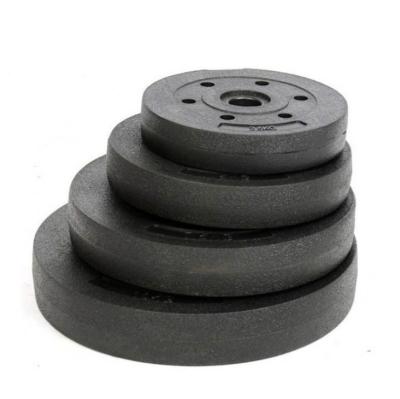 China Universal Wholesale Cheap Plastic Barbell Cement Dumbbell Weight Sand Filled Dish for sale