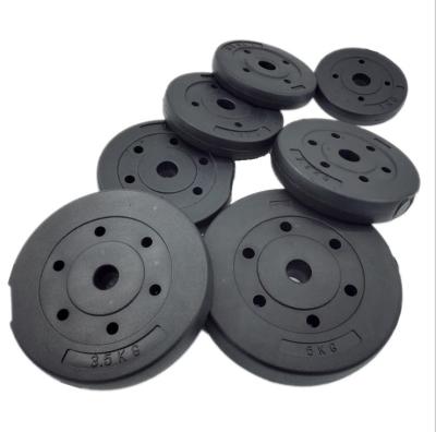 China Universal High Quality Cheap Barbell Cement Dumbbell Weight Sand Filled Plate for sale