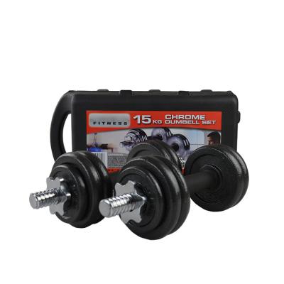 China Universal Sale Bodybuilding Gym Set Body Salvaged Dumbbell 15Kg Adjustable for sale