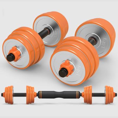 China New Style China Style Dumbbell Fashion Weightlifting Plated Adjustable Weight Dumbbell Barbell Set for sale