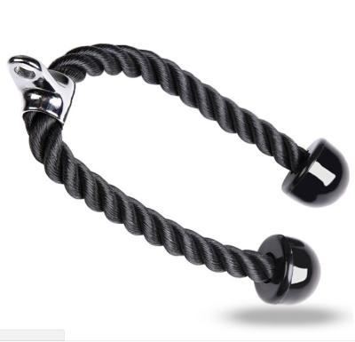 China High Quality Accessories Heavy Capacity Fitness Bodybuilding Gym Tricep Black Rope for sale