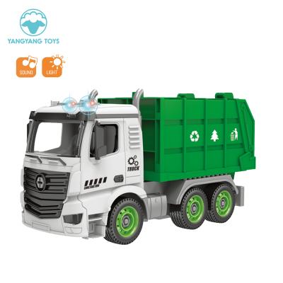 China 1:14 Screw Tipper Tinker Kids DIY Garbage Truck 48 Pcs Kids Disassembly Custom Plastic Hygiene Toys YTS0088607D for sale