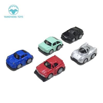 China Diecast toy 2020 new Q version alloy double pullback archaize 1.64 race cars kids toys with high quality and cheap price for sale