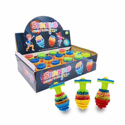 China 2020 Big Plastic Bounce Gyro Set Spinning Toy Eva Crushproof Plastic Top Spinning Top With Music And Flash Light For Kids for sale