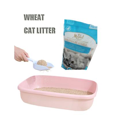 China Qingdao Huanda Magnet Tofu Corn Cat Litter Viable Wheat Cat Litter for sale