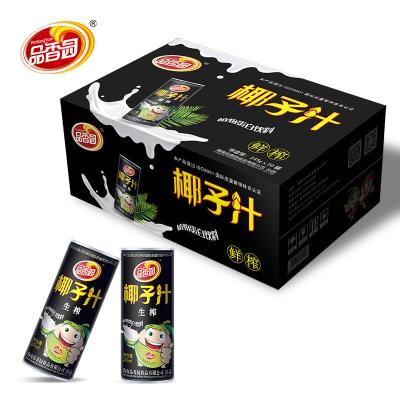 China Natural high quality fresh squeezed canned coconut milk juice beverage in china for sale