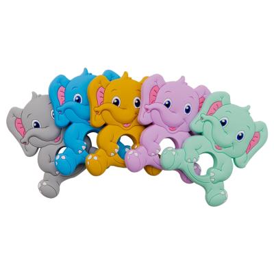 China Soft Chew Toy Silicone Rabbit Smiley Elephant Toy Teether Bpa-Free Non-Toxic Silicone Animal Teether for sale